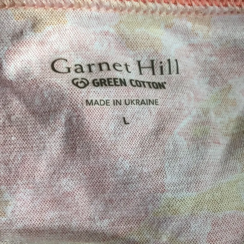 Garnet Hill Asian Wrap Organic Cotton Floral Print Pajama Top size large - Image 7