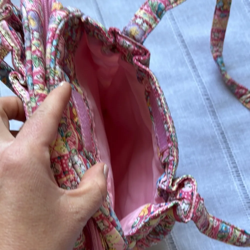 Quilted Pastel Floral Shoulder Bag - Image 7