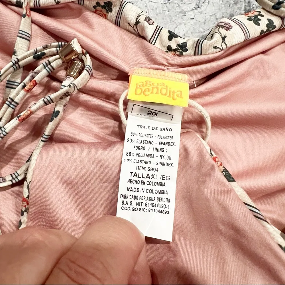 Agua Bendita PAPIER ALEGRIA Bikini Bottom Floral Size XL NWT - Image 7