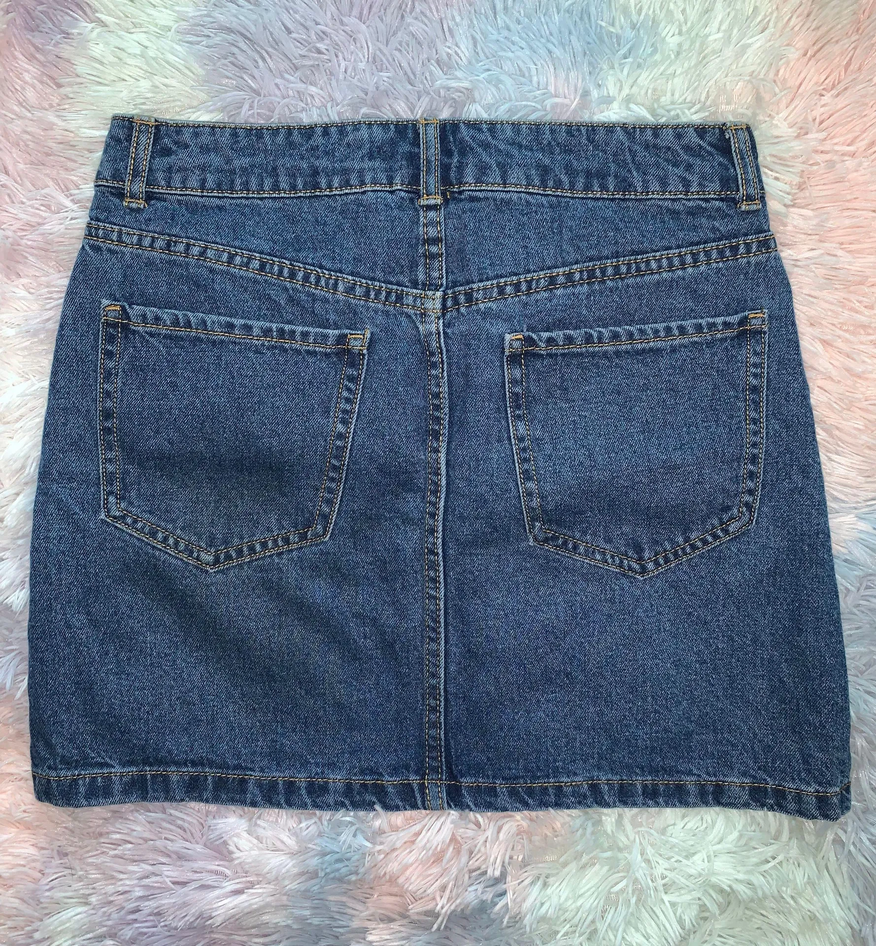 Dark Wash Denim Skirt - Image 2