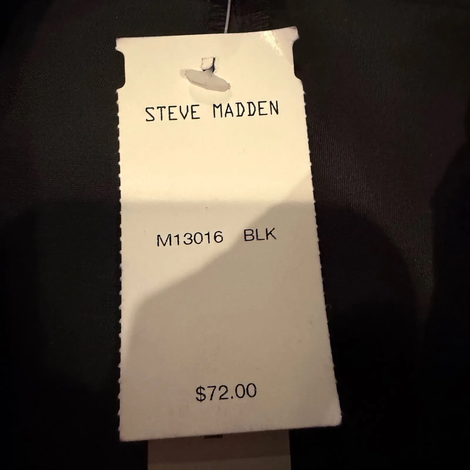 Steve Madden Double Breasted Cropped Satin Jacket Womens L Black Career Preppy - Image 4