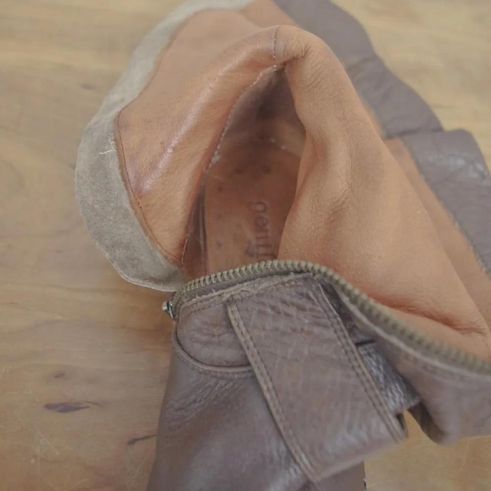 Kenneth Cole Gentle Souls Leather Side Zip Moto Fashion Boots Size 7M - Image 10