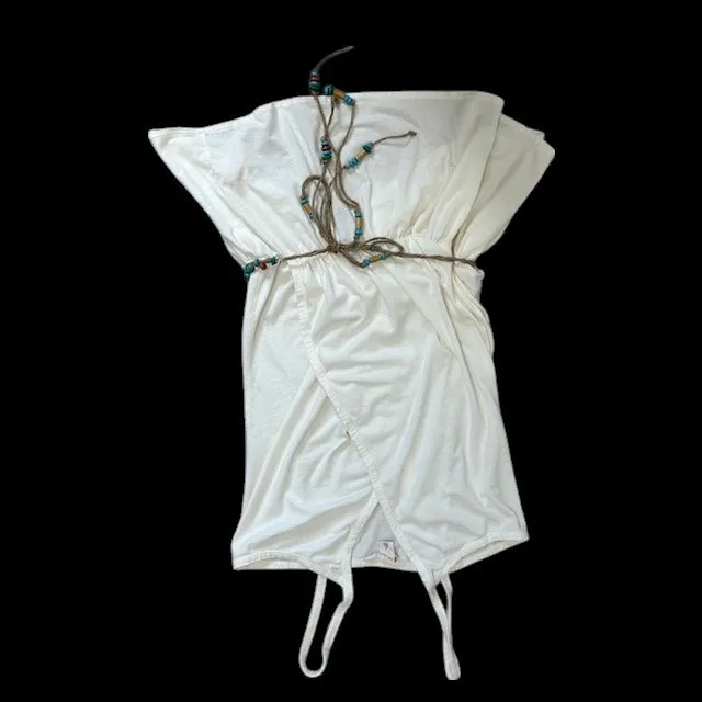 Ralph Lauren‎ Polo Jeans Co. Cream Wrapped Draped Goddess Top Size M Size M - Image 3