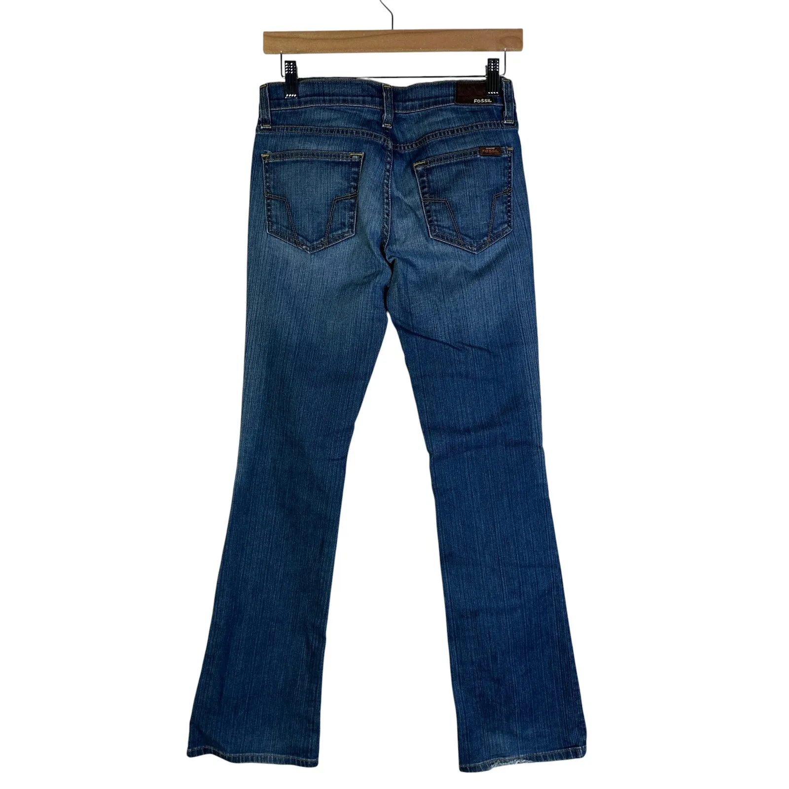 Fossil Slim Bootcut Jeans Women's Size 26 Medium Wash Denim Stretch - Image 4