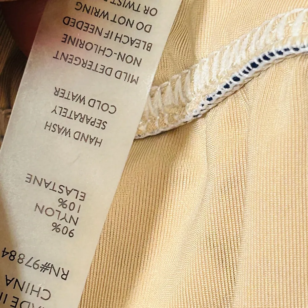 NEW Tart Swim Blue Marbled Print Halter Plunge One Piece Swimsuit Size Medium - Image 6