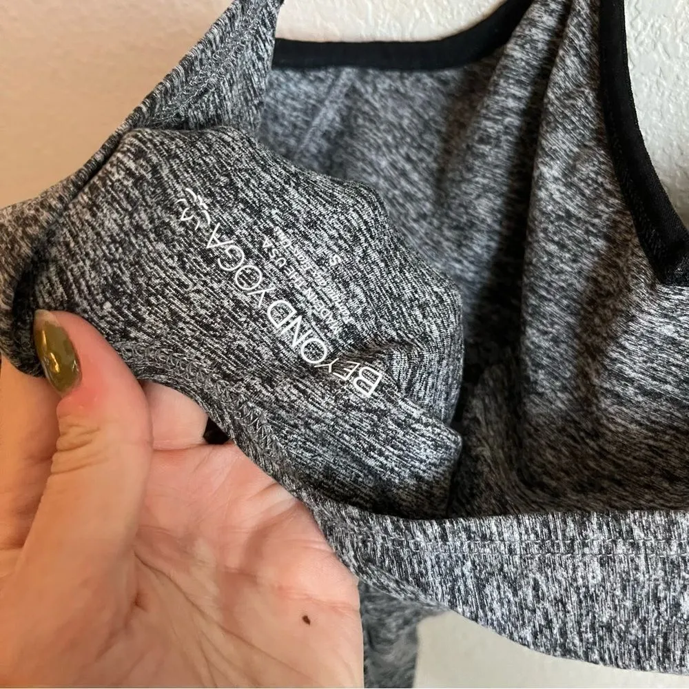Beyond Yoga Spacedye Gray Cropped Bodysuit - Image 7