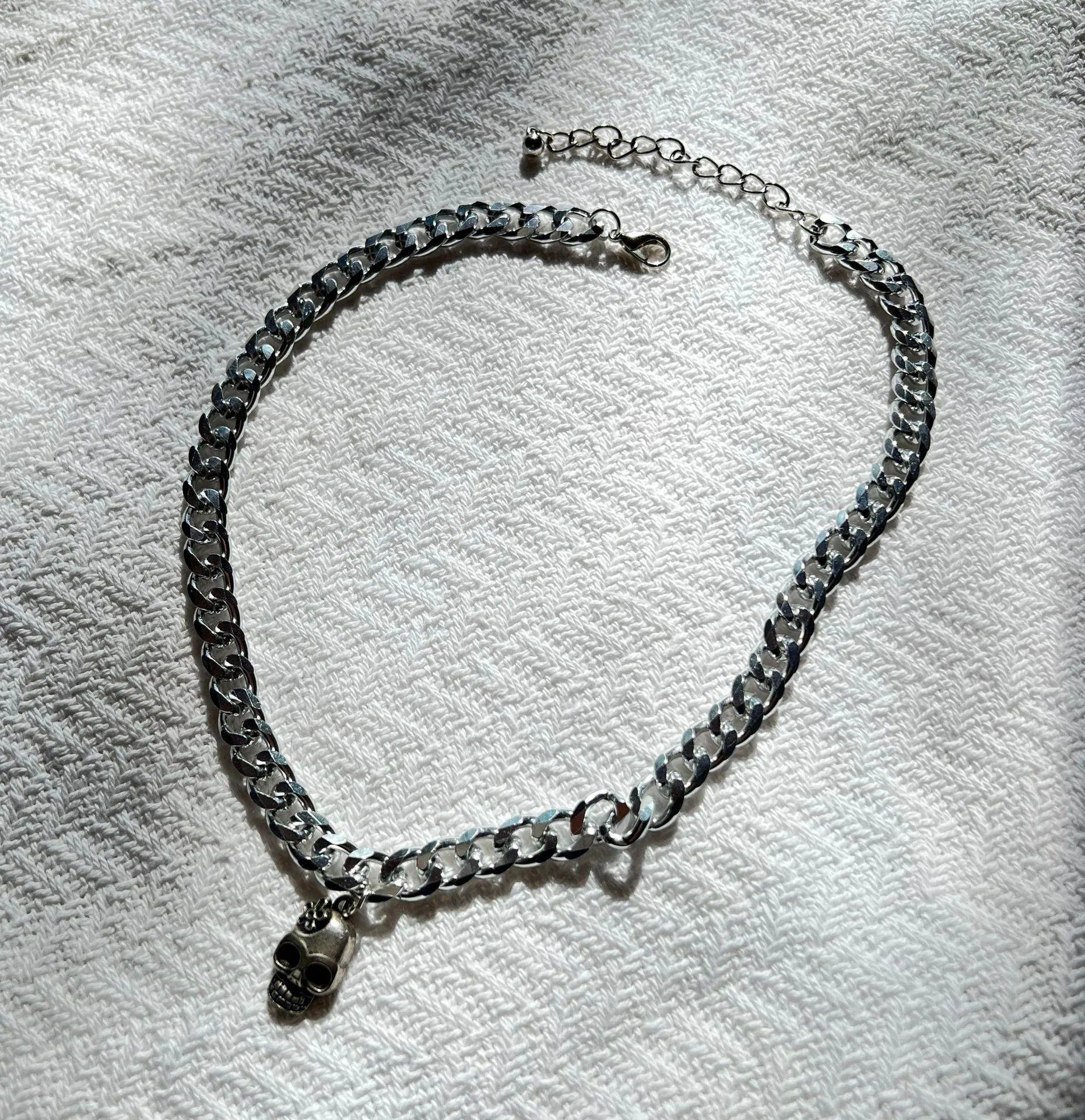 Anthropologie Skull Charm Necklace  - Image 3