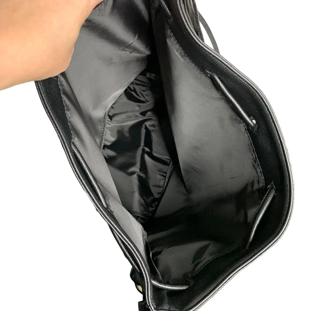 Victorias Secret VS Limited Edition Faux Leather Fringe Backpack Drawstring NEW - Image 4