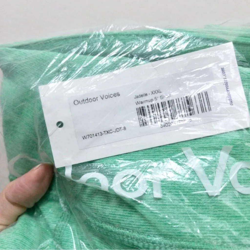 NWT Outdoor Voices Warmup 5" Biker Short XXXL Jadeite Green Workout High Waisted - Image 6