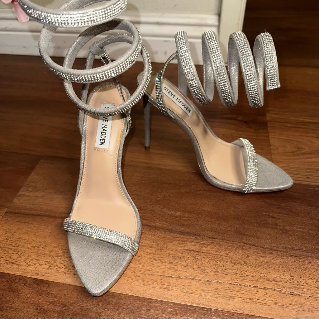 Steve Madden Bali Faux Leather Strappy Heels Women's 7 - Image 3