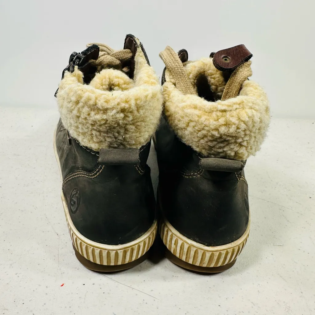 Remonte TEX D0770 Maditta Ankle Boots Smoke Brown Suede Leather Faux - Image 4