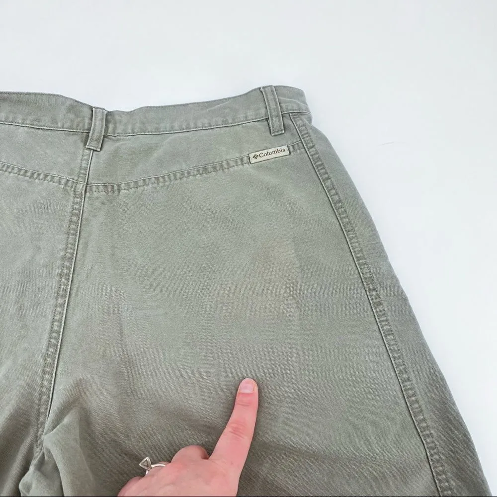 COLUMBIA Vintage 2000s High‎ Rise Green Shorts 12 - Image 8