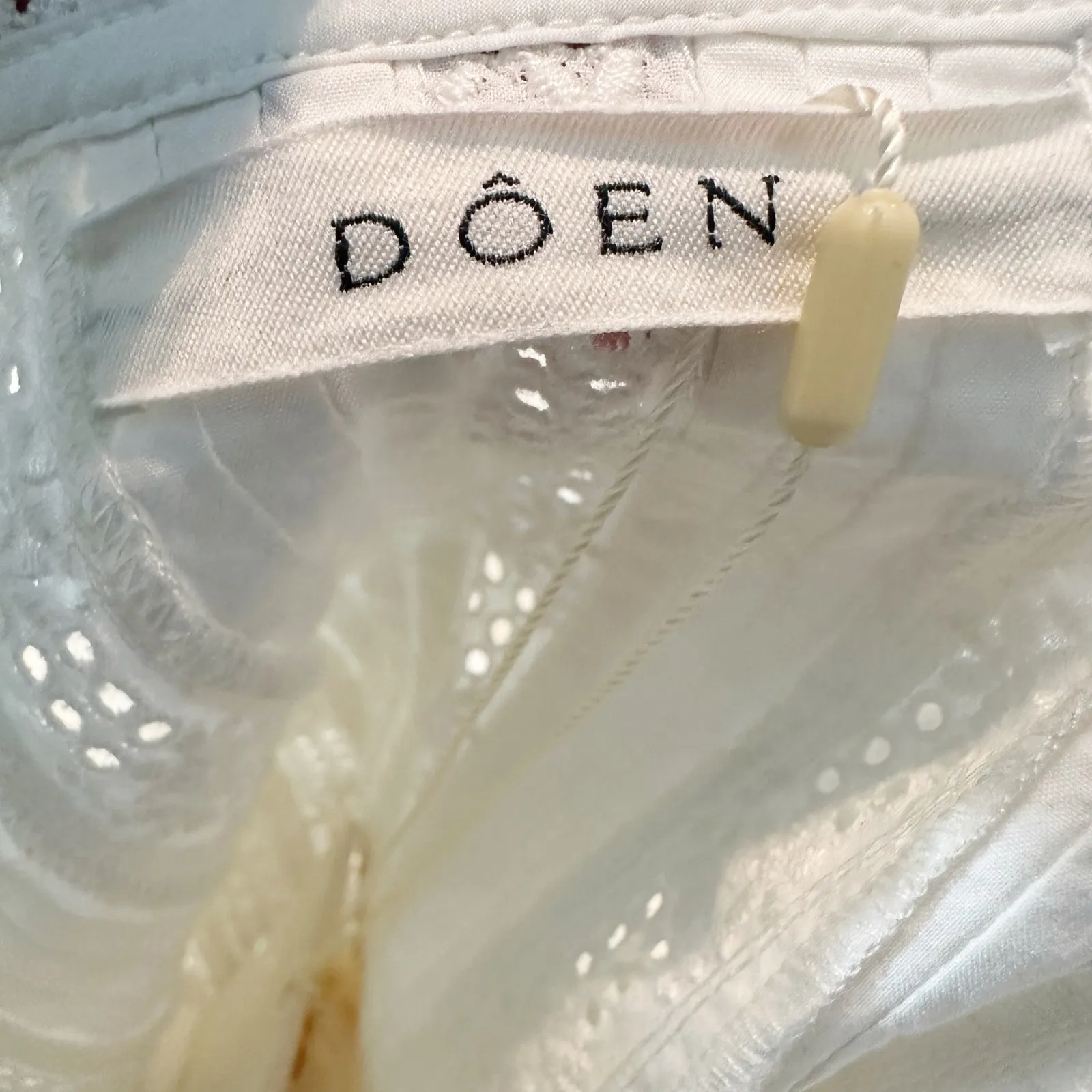 Doen Darby Cottagecore Cotton Midi Dress Powder Size XS Peasant - Image 4