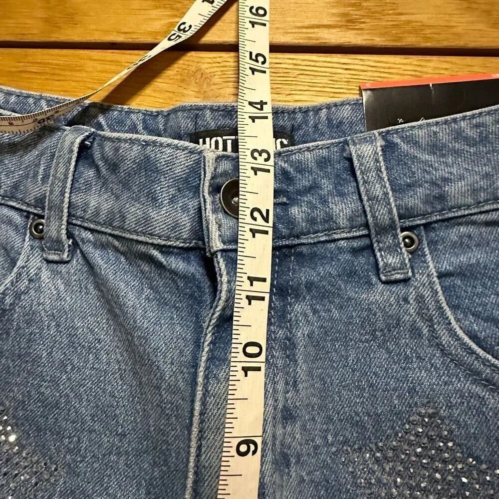 NWT mom short jeans star embellishment 9 - Image 9