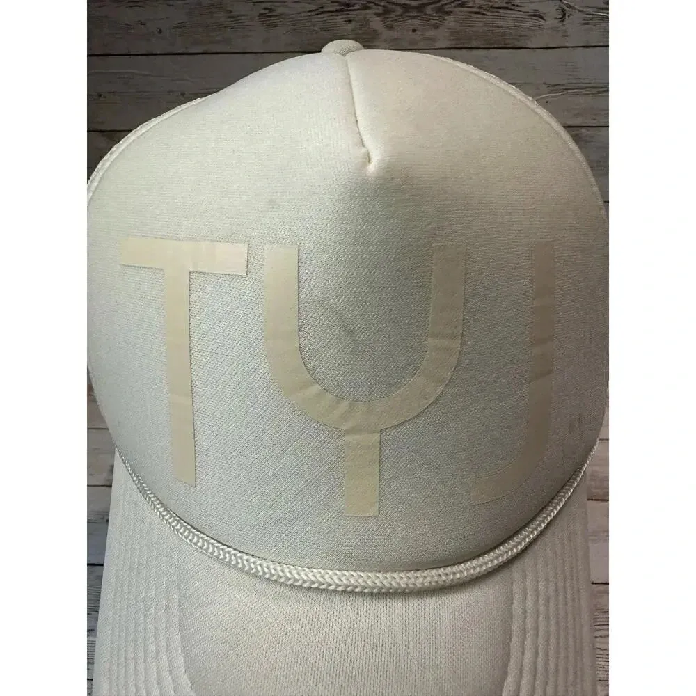 Thank You Jesus Trucker Hat Snap Back Adjustable Cream TYJ - Image 4