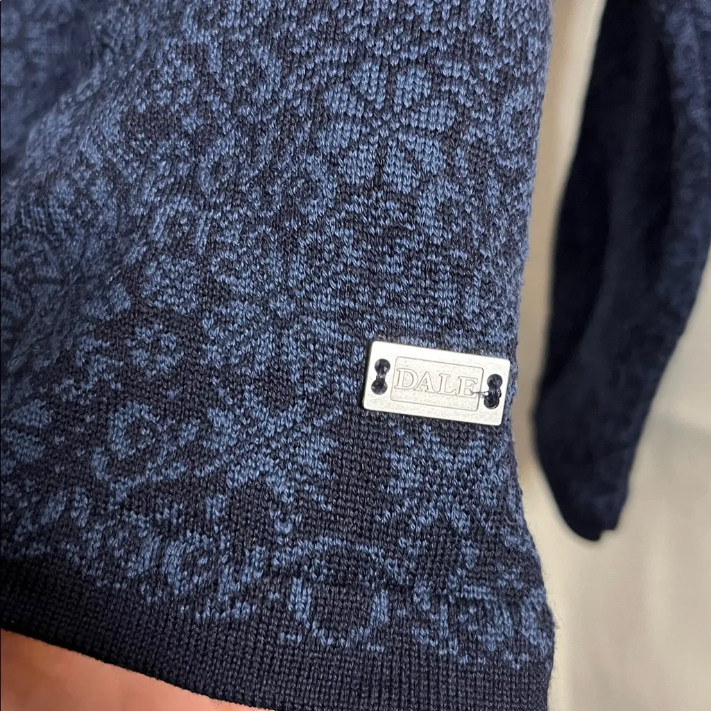 NWT Dale of Norway Otelie Feminine Navy Marine Night Blue Wool Cardigan Jacket M Size M - Image 9