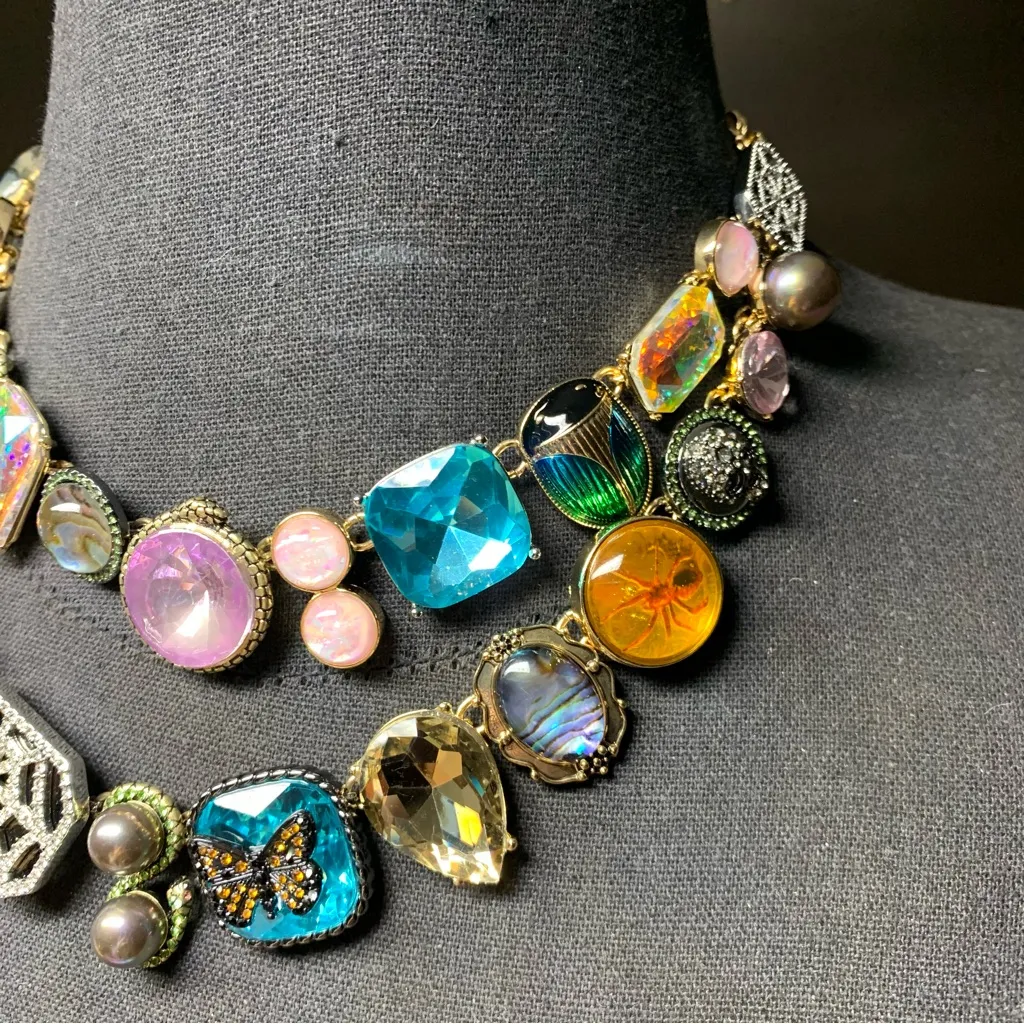 NEW Betsey Johnson Halloween Double Strand Witchy Whimsigoth Statement - Image 3