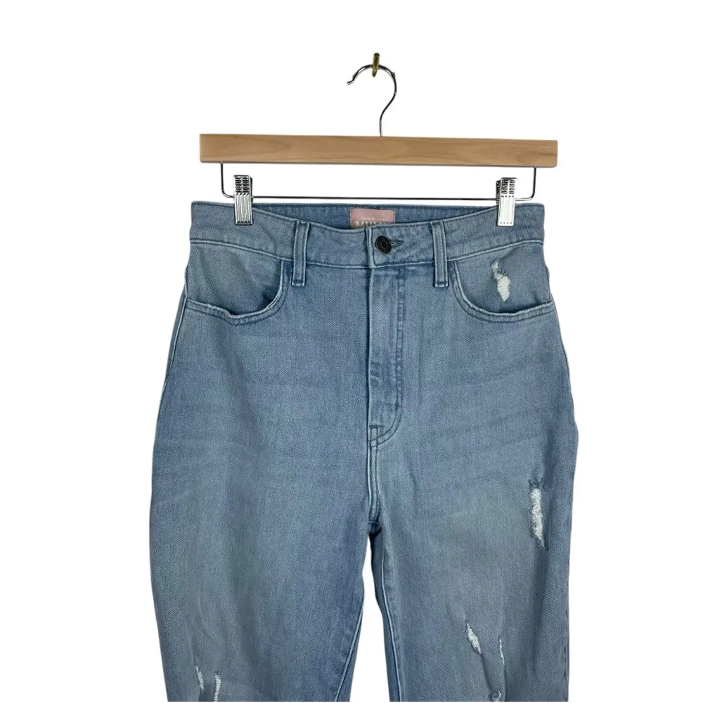 Show Me Your Mumu Midtown Straight Leg Distressed Jeans in Light Wash Size 28 - Image 8