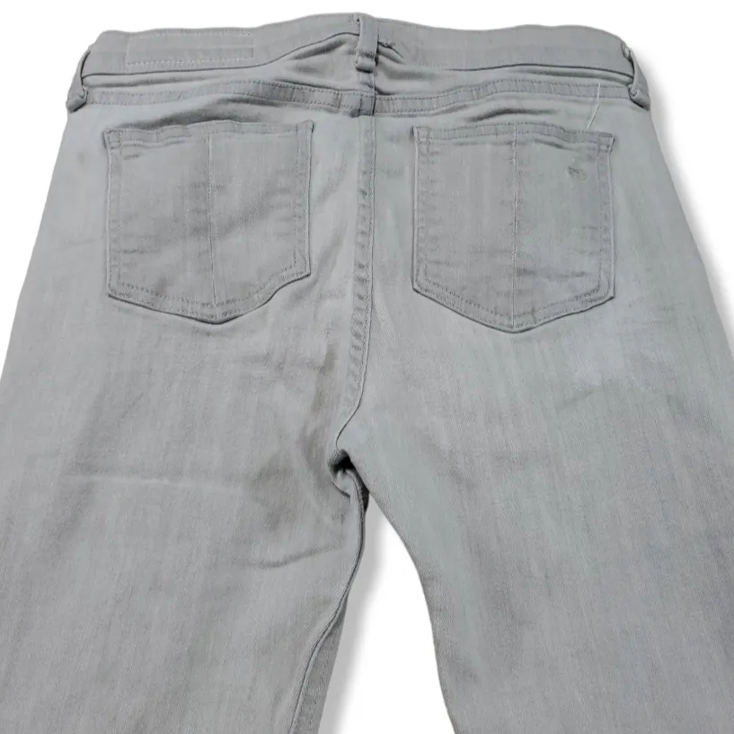 Rag and Bone  Jeans Size 27 Skinny Jeans Stretch Surrey With Holes Distressed Gray Denim Pants - Image 4