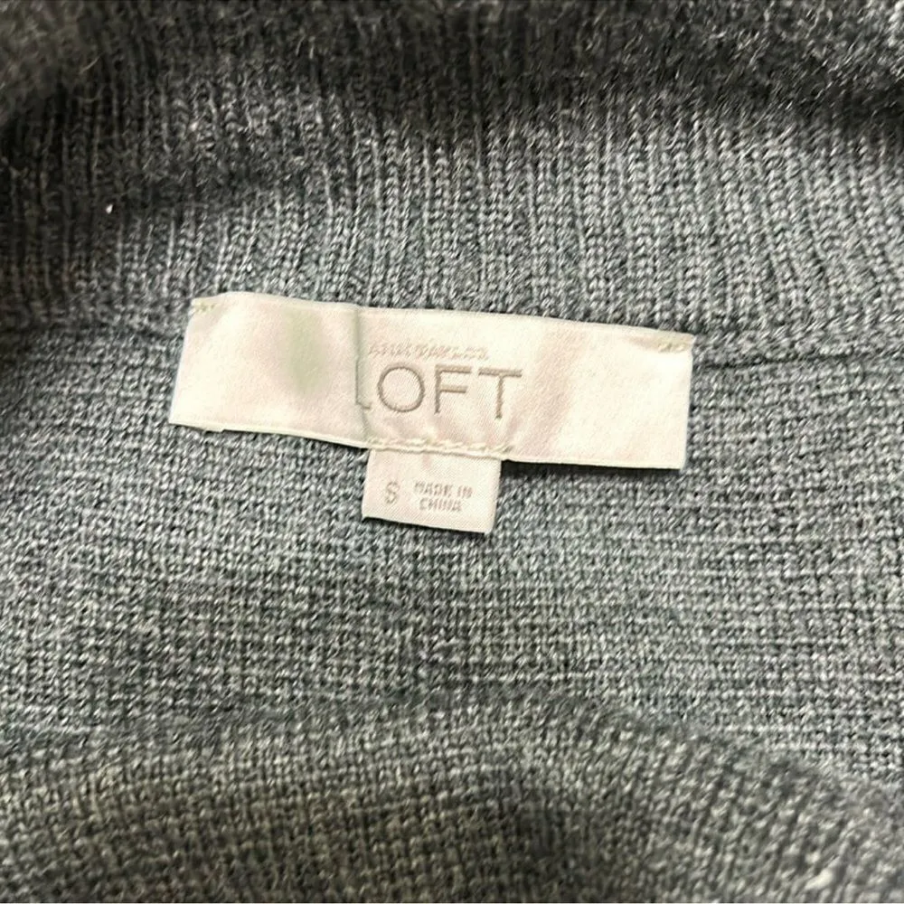 Loft Gray/Black Merino Wool Blend Mini Sweater
Skirt(Size Small) - Image 6