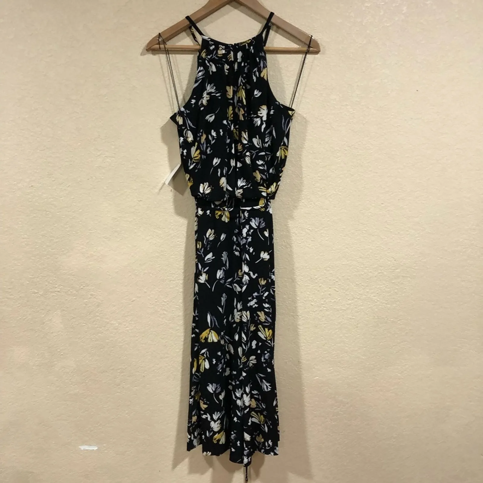 NWT London Times black floral jersey cropped jumpsuit - Image 12
