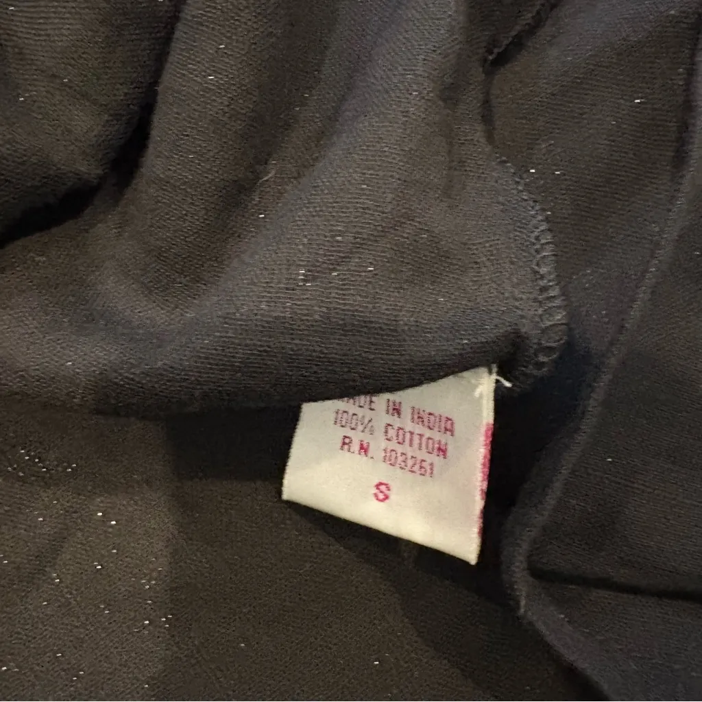 NWT, Vintage Funky People Black Metallic Floral Detail Halter Dress, Sz S - Image 12