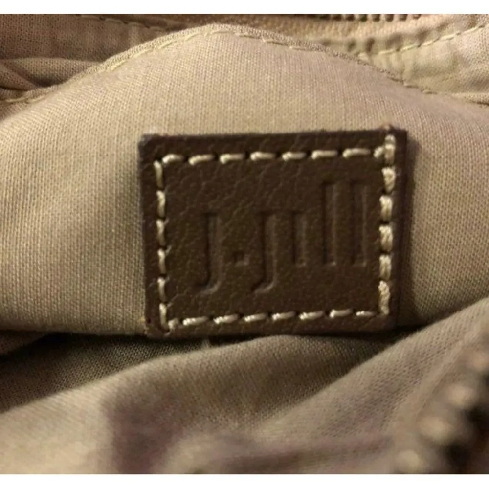 J Jill Wristlet Purse Used Jute Striped Small Casual - Image 9