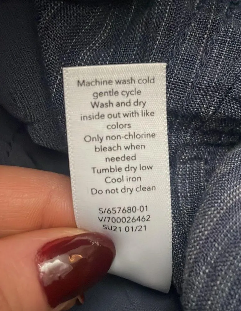 ATHLETA Cabo Linen Textured Wide Leg Pant Size 4 - Image 9