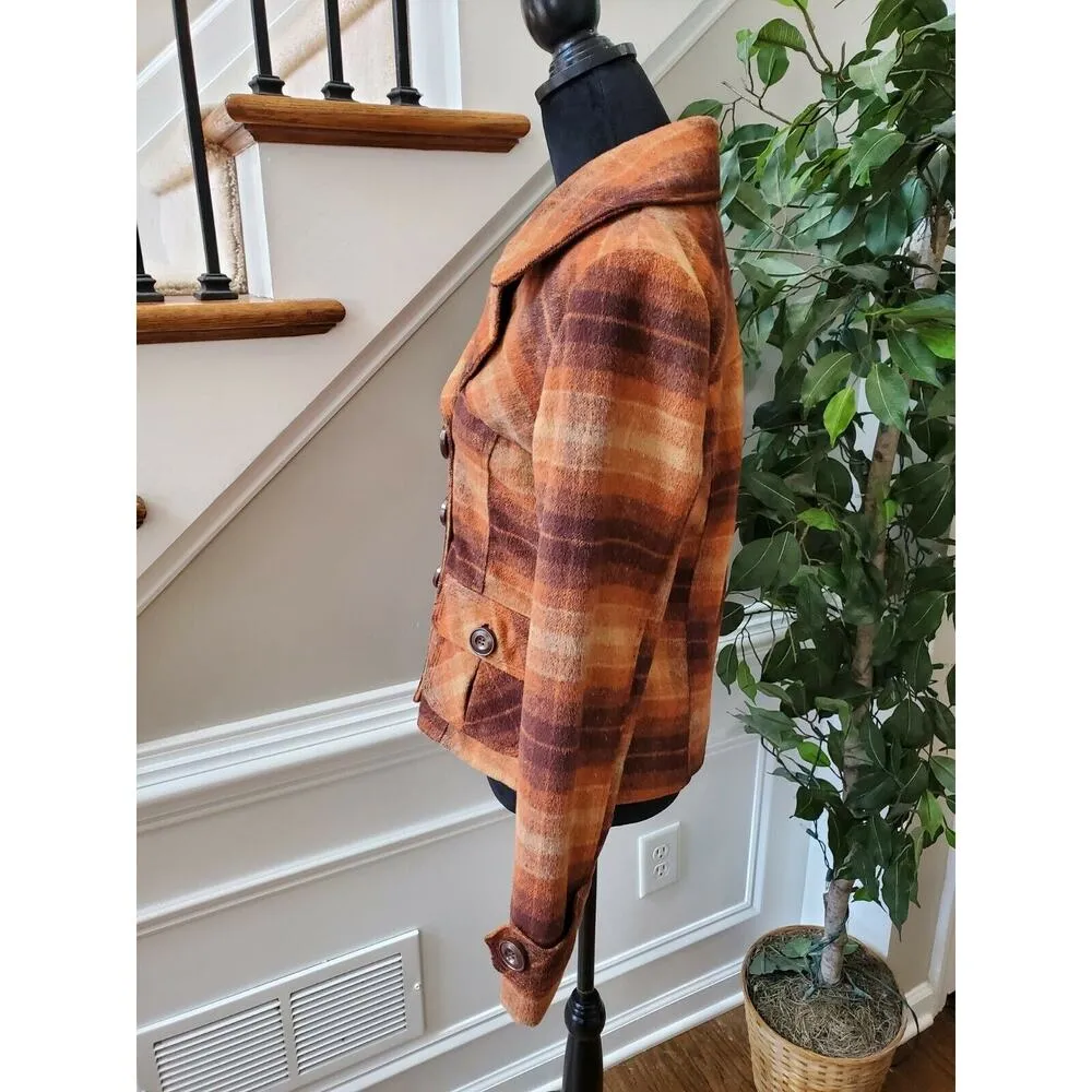 Dollhouse Women's Multicolor Polyester Long Sleeve Double Breasted Pea Coat M - Image 5