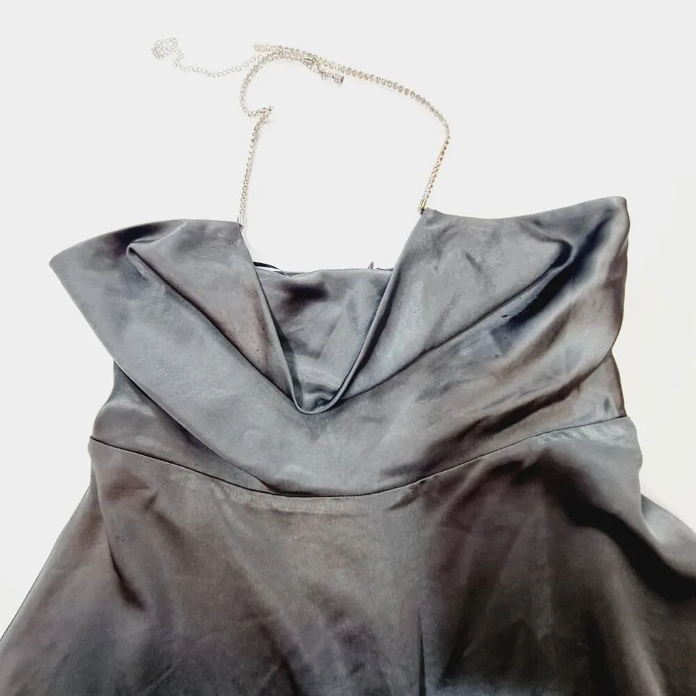 MORE TO COME Talia Diamond Dress in Grey Medium Gray - Image 5