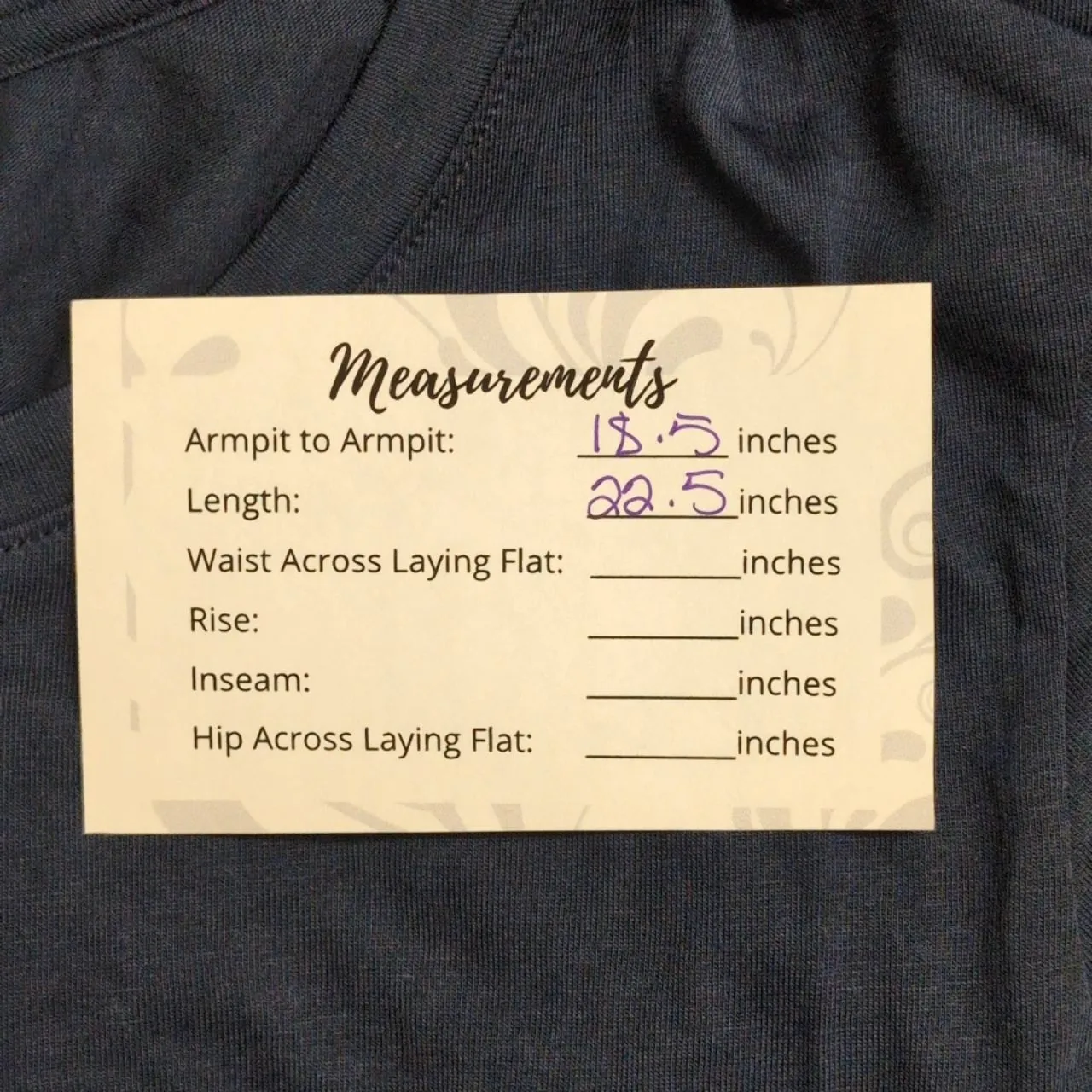 NWT Andie The Classic Tee Blue Sustainable Made In USA Crew Neck Casual M - Image 6