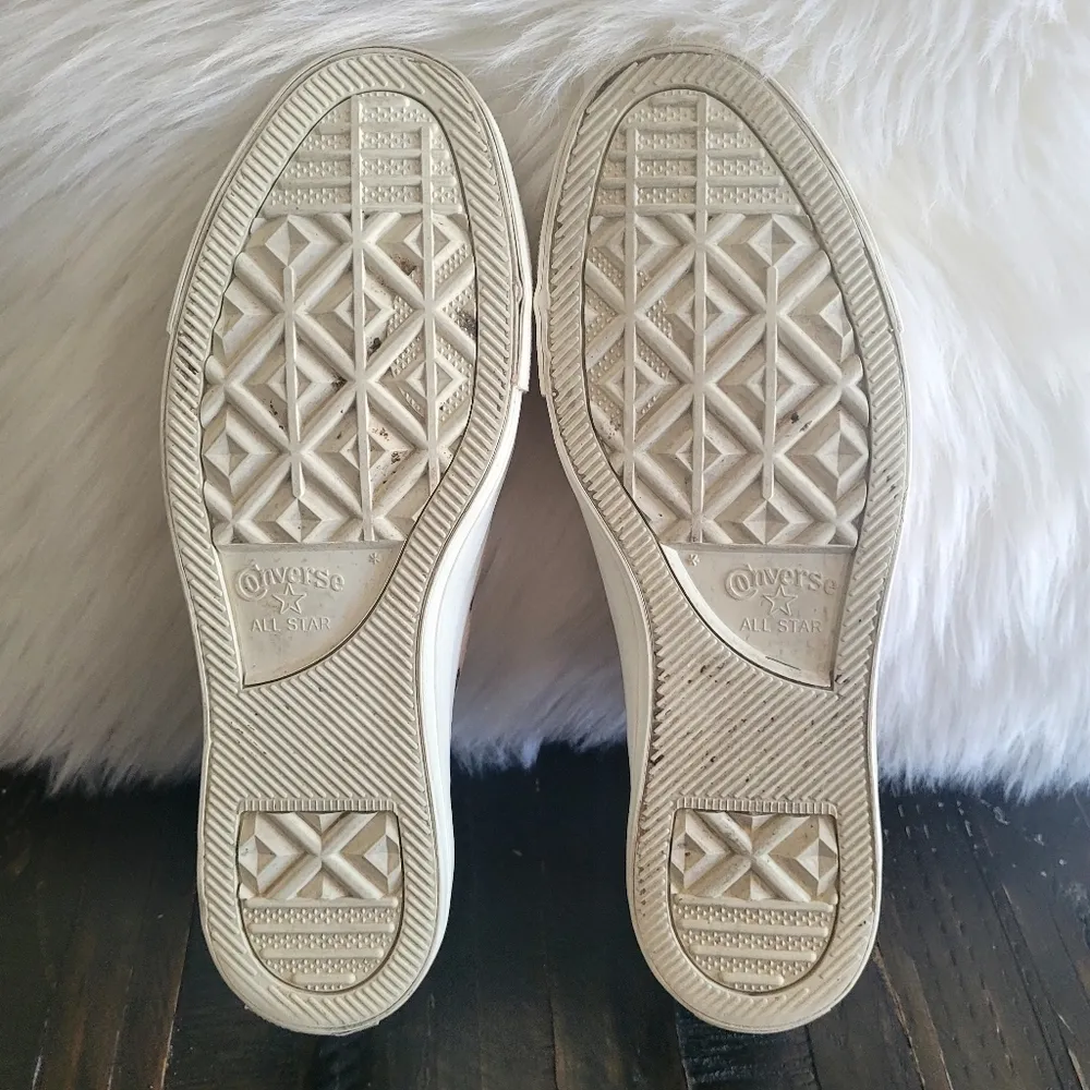 Converse Chuck Taylor All Star Womens Pink Blush Leather Sneaker Women's Size 9 - Image 7