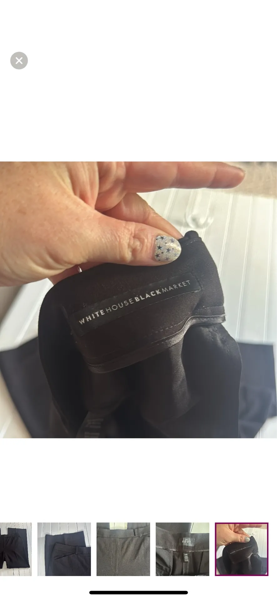 White House Black Market The Boot Pants Black Size 14S - Image 8