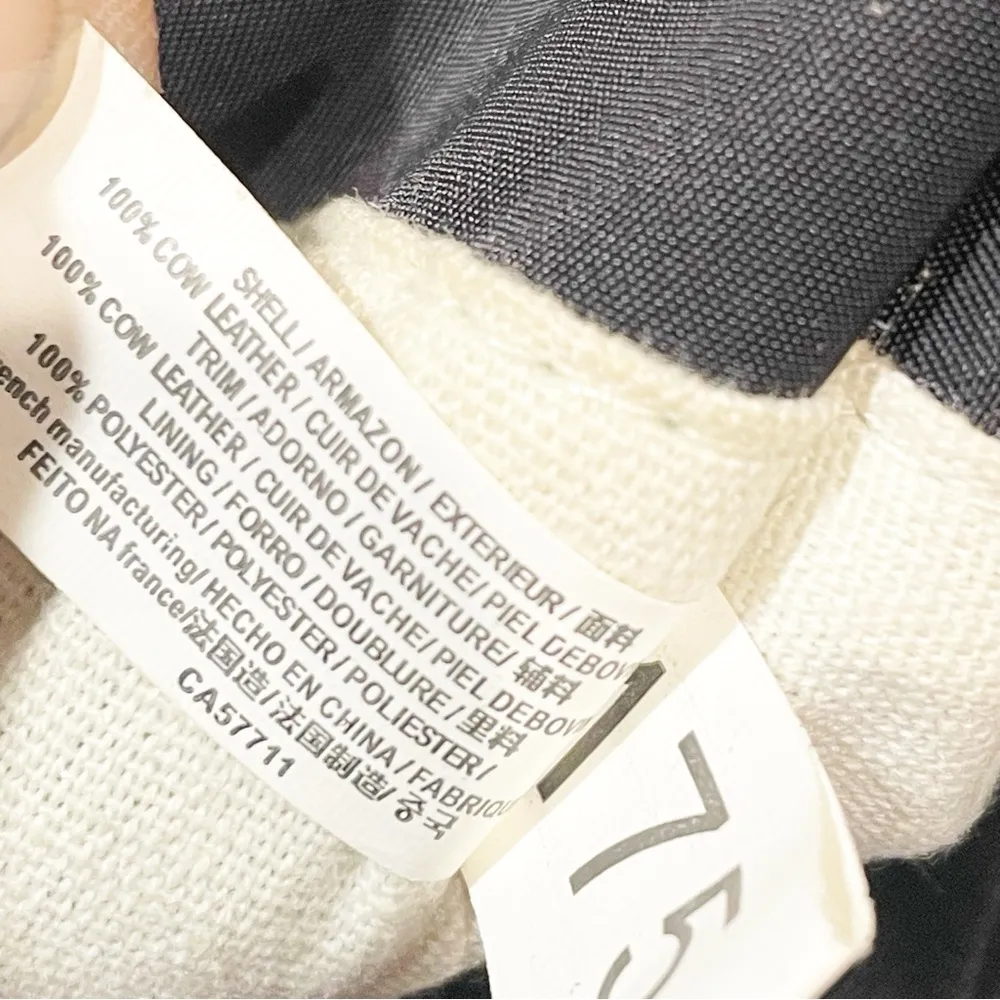 Tory Burch Black Ella Nylon Leather Trim Tote Large Bag Magnetic Closure - Image 8