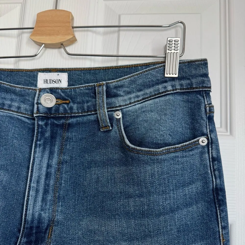 Hudson Blair High Rise Bootcut Crop Distressed Jeans Women’s Size 30 - Image 7