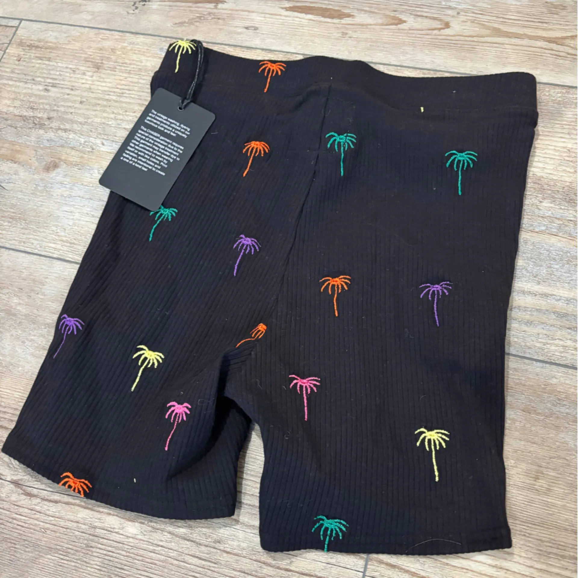 Chaser Ryder Bike Shorts - Palm Print Size XS - Image 5