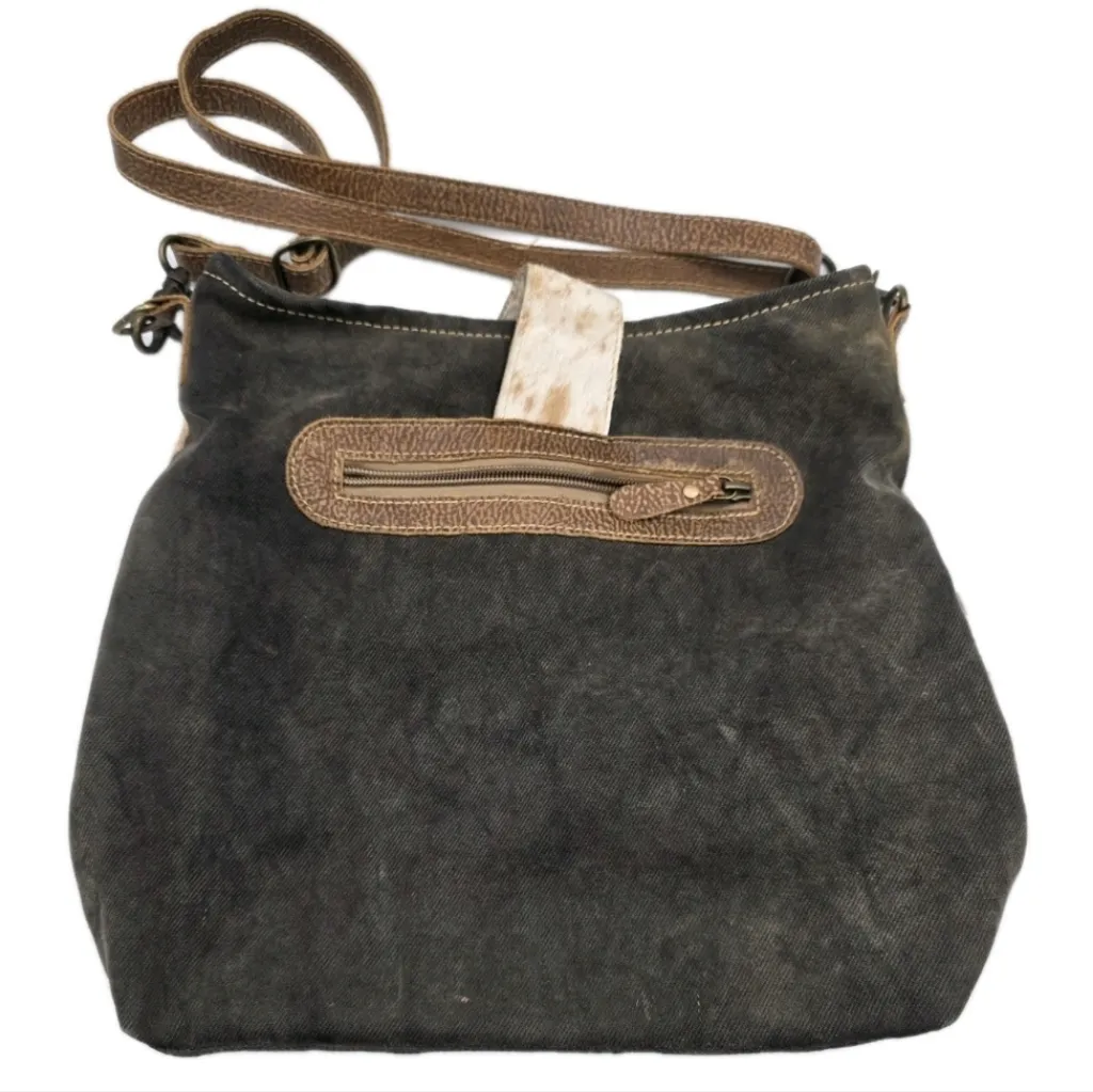 Myra Placid Beige Shoulder Bag Purse Tote Cowhair Aztec Tan Brown Western Grunge - Image 2