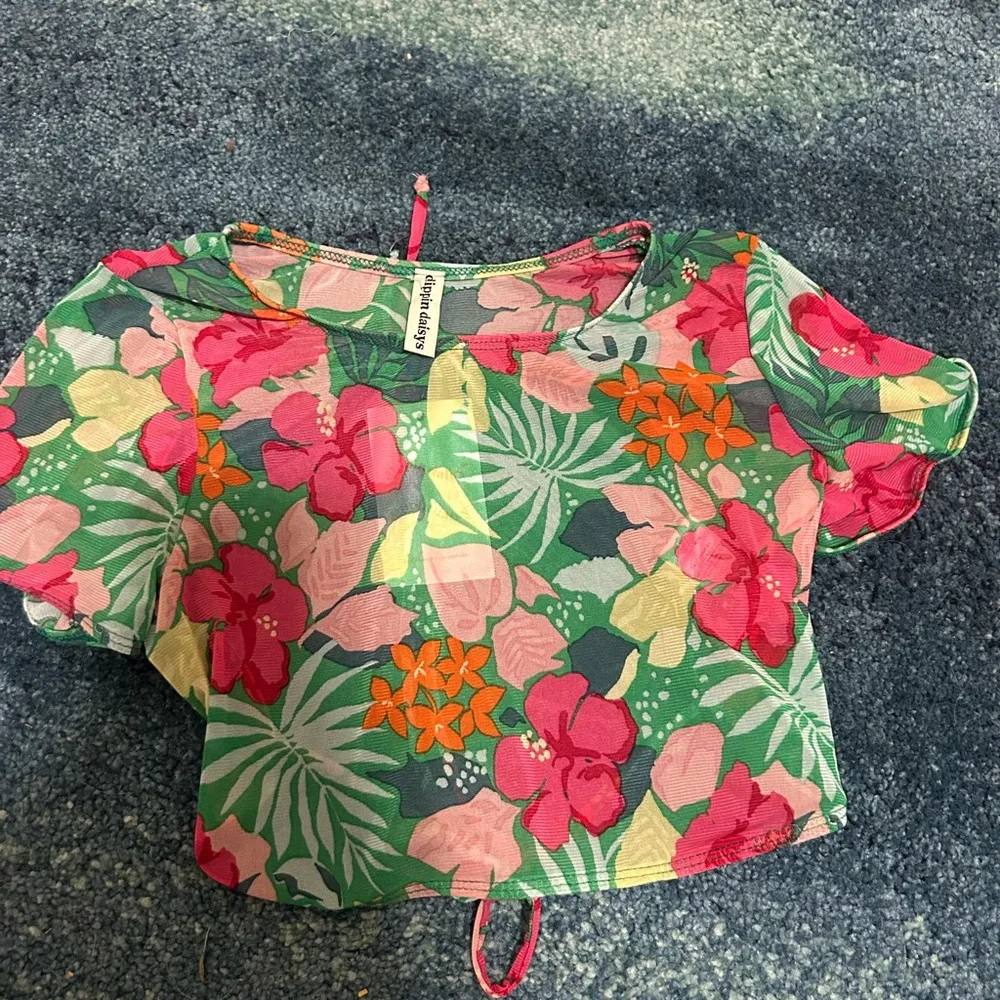 Floral Print Women's Swim cover up - Image 3