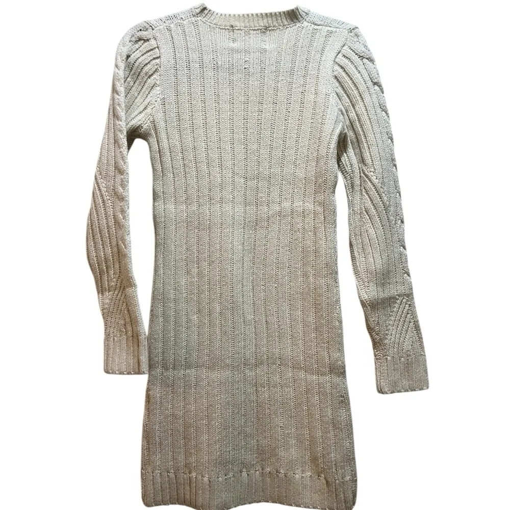 💥REDUCED💥Moon River Women's Long Sleeve Cable Sweater Dress, cream  small NWOT - Image 2