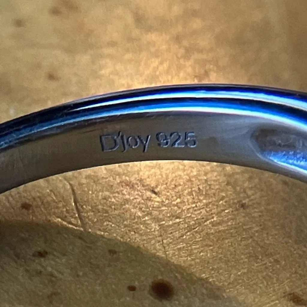 Chrysocolla Orissa Garnet Halo Ring Size 8 Silver - Image 6