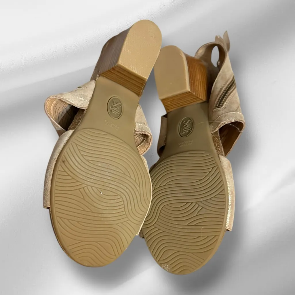 Sofft‎ Leather Heels Tan Size 9 - Image 5