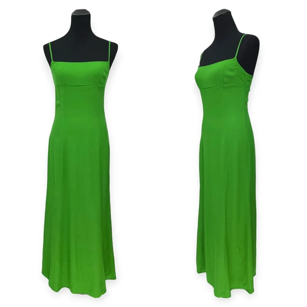 Reformation | NWT | Size 2 | Liya Crepe Sleeveless Midi Dress in Kelly Green - Image 3