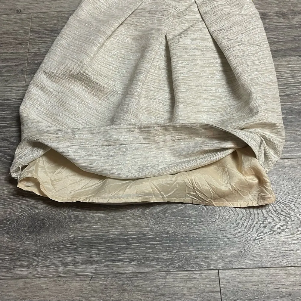 Max and Cleo Beige Texture Day‎ Sheath Evening Dress 0131 - Image 6