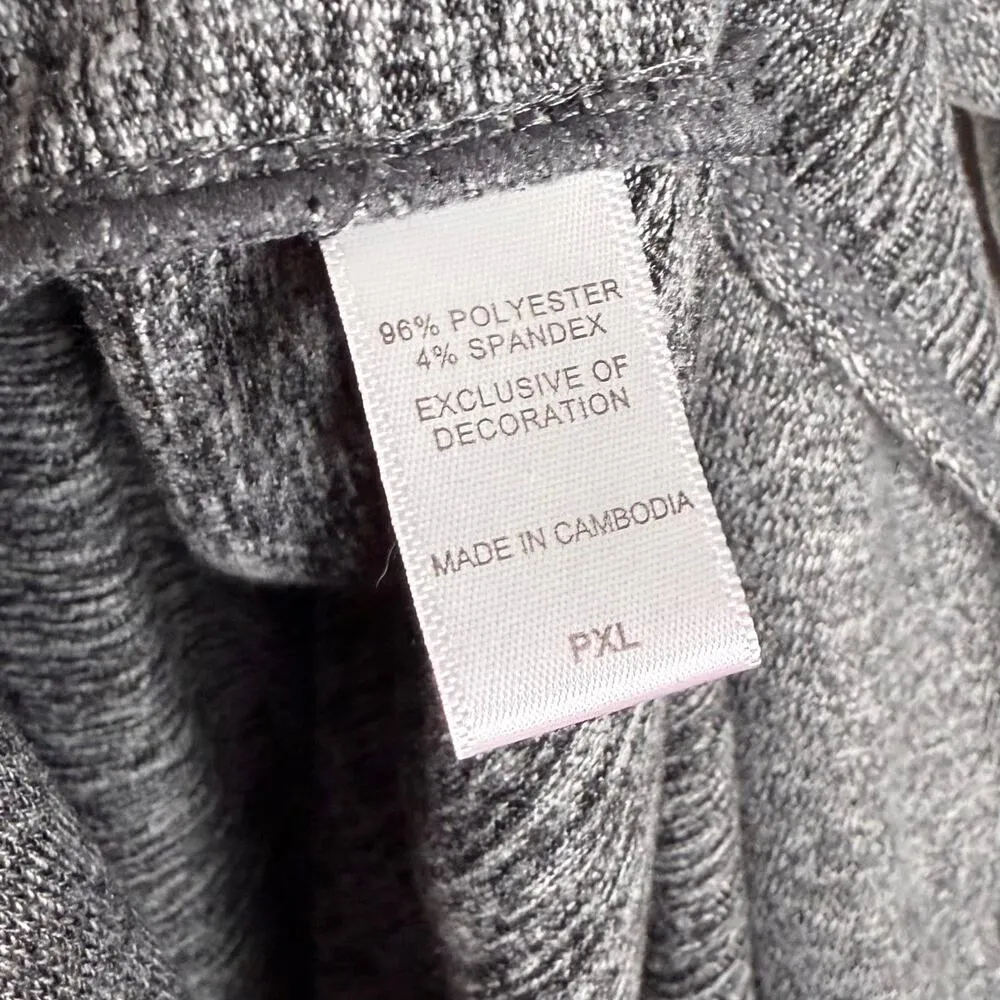 Seriously Soft Three Button Front Cardigan Size PXL Heathered Gray - Image 8