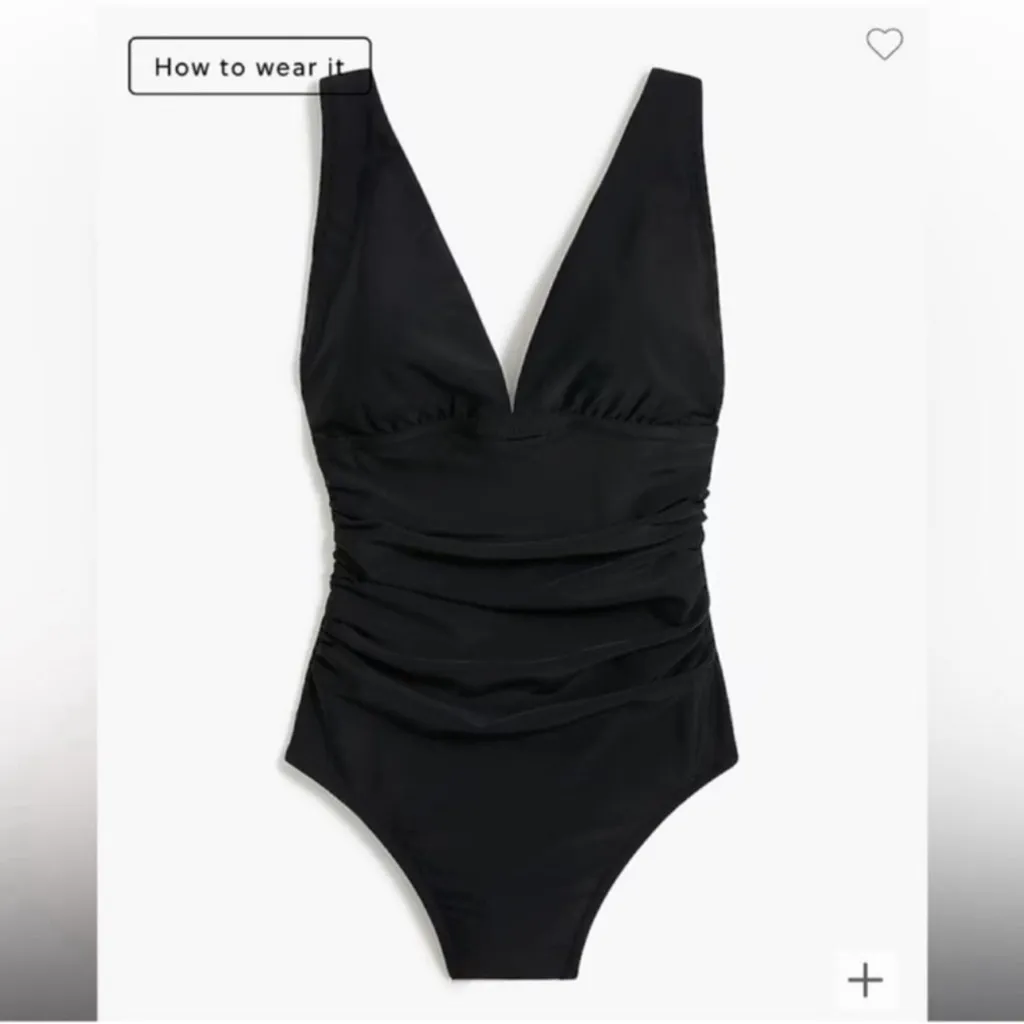 J.Crew Ruched plunge one - Image 3