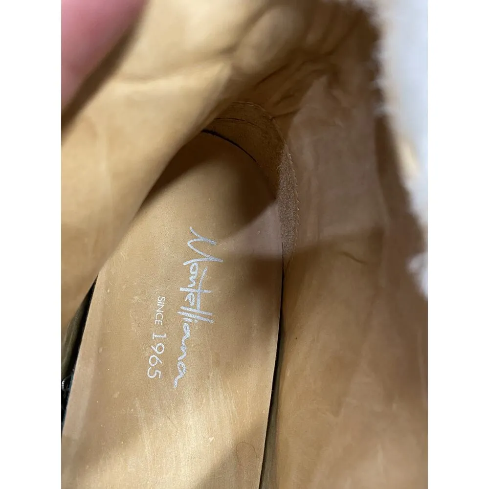 Montelliana Sandy Women's 6 White Black Fur Hair High - Image 9