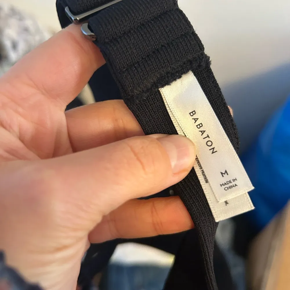 Babaton Black Sculpt Knit Ribbed Bralette - Image 4