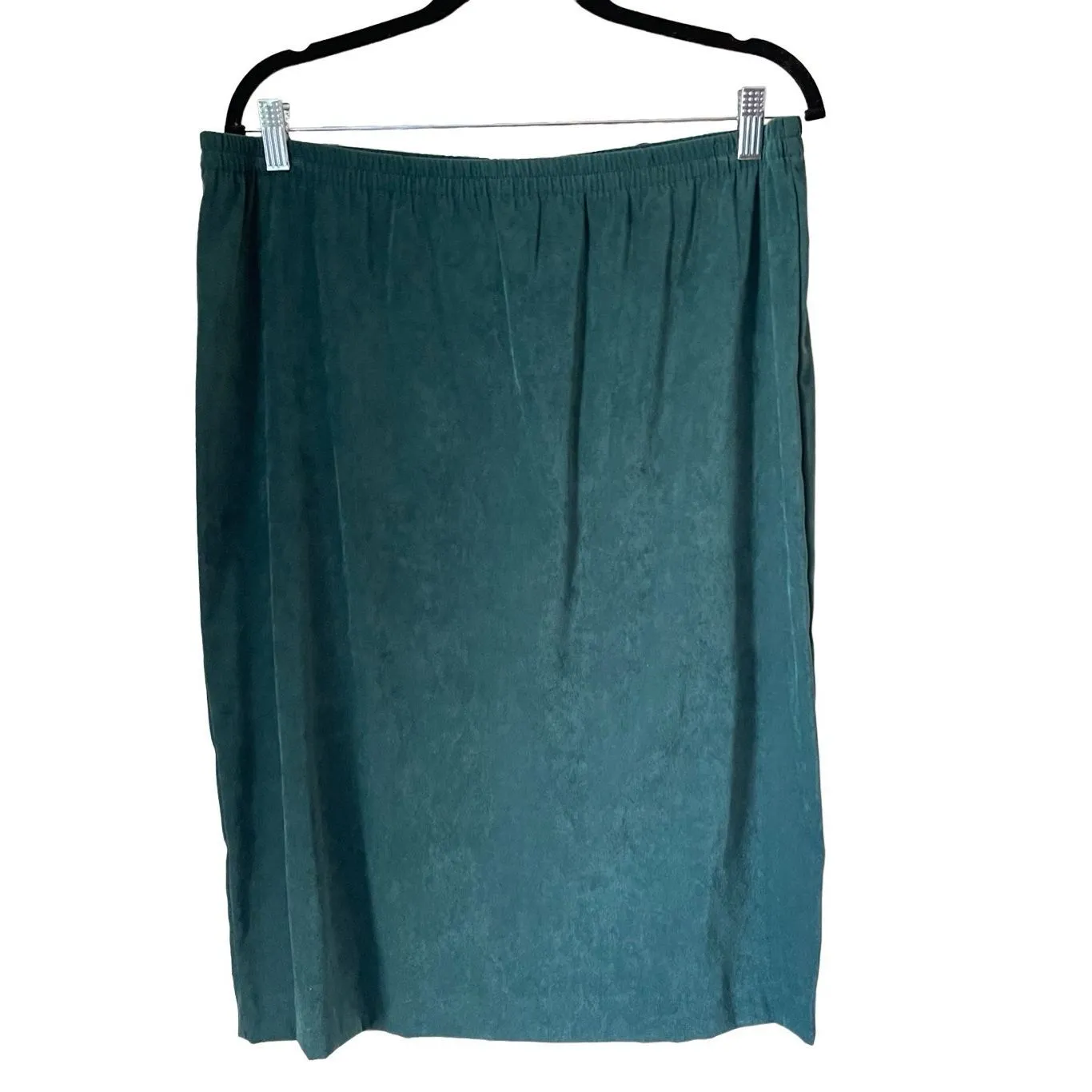 D1 80s Vintage‎ Leslie Fay Green Skirt Suit Set Size 10 - Image 2