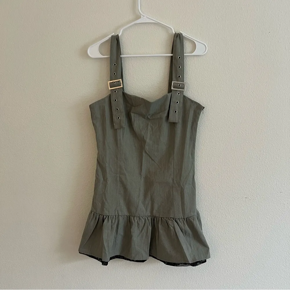 Urban Outfitters Daisy Street Buckle Strap Drop Waist Mini Dress - Image 6
