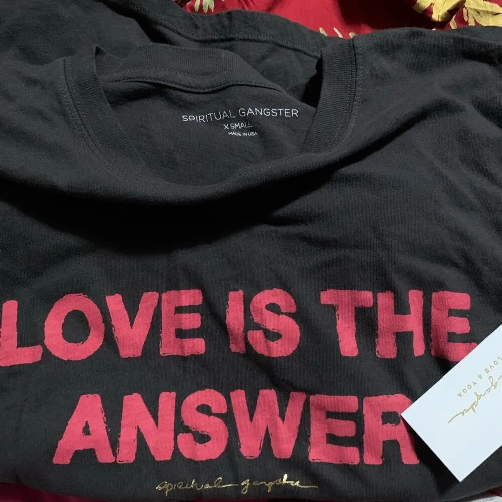 NWT spiritual gangster love is the answer shirt - Image 6